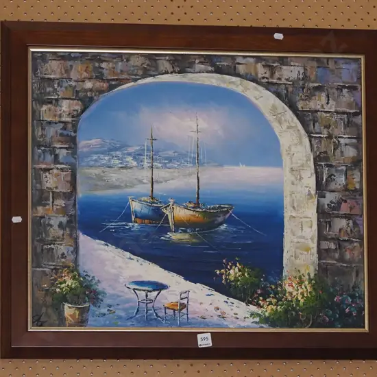 framed oil - boats