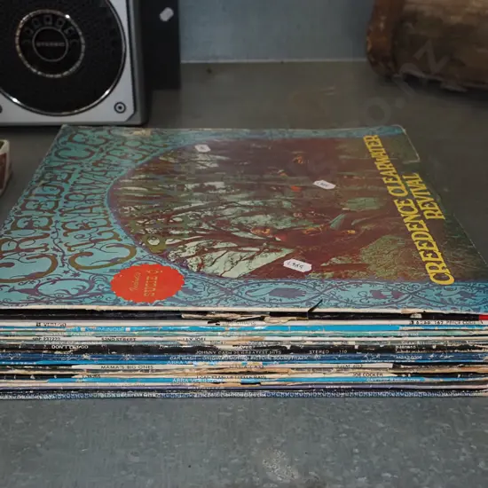 LPs; Dire Straits, Bob Marley, CCR etc