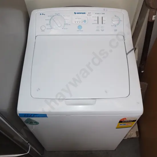 Simpson 5.5kg top loader machine