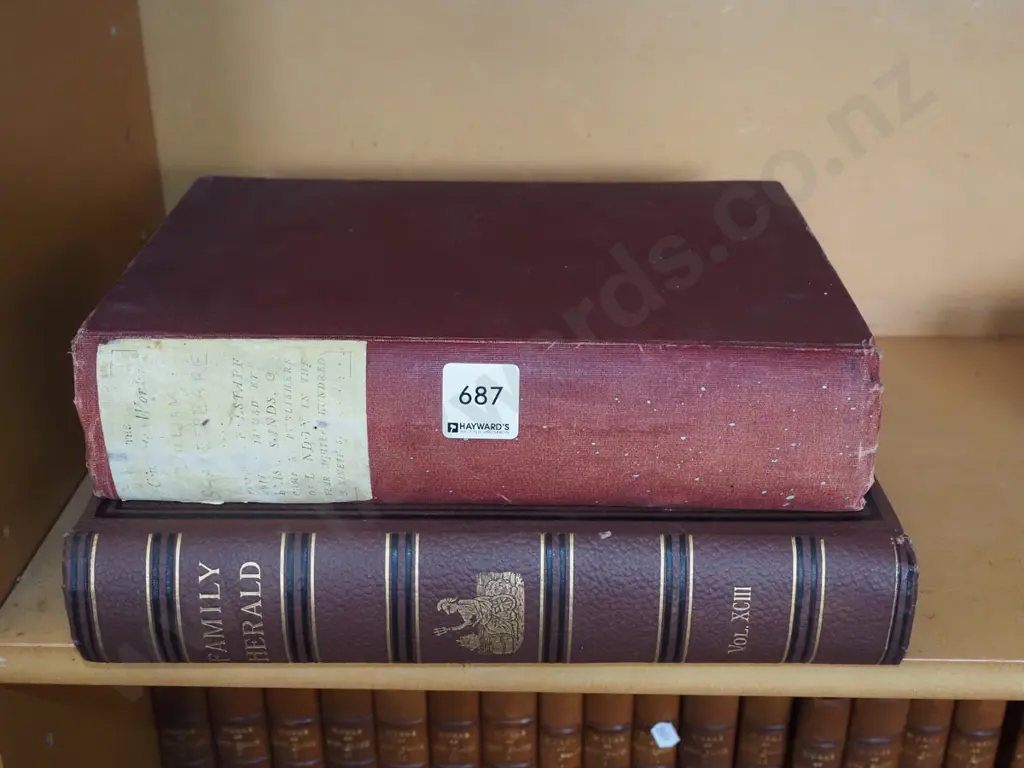 2x vintage books - Falstaff Edition of Shakespeare's Works and The Family Herald 1904 Image 1++