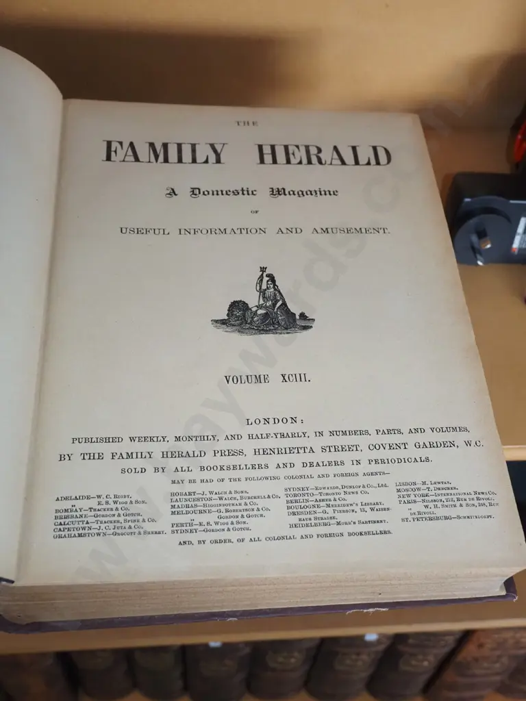 2x vintage books - Falstaff Edition of Shakespeare's Works and The Family Herald 1904 Image 1++