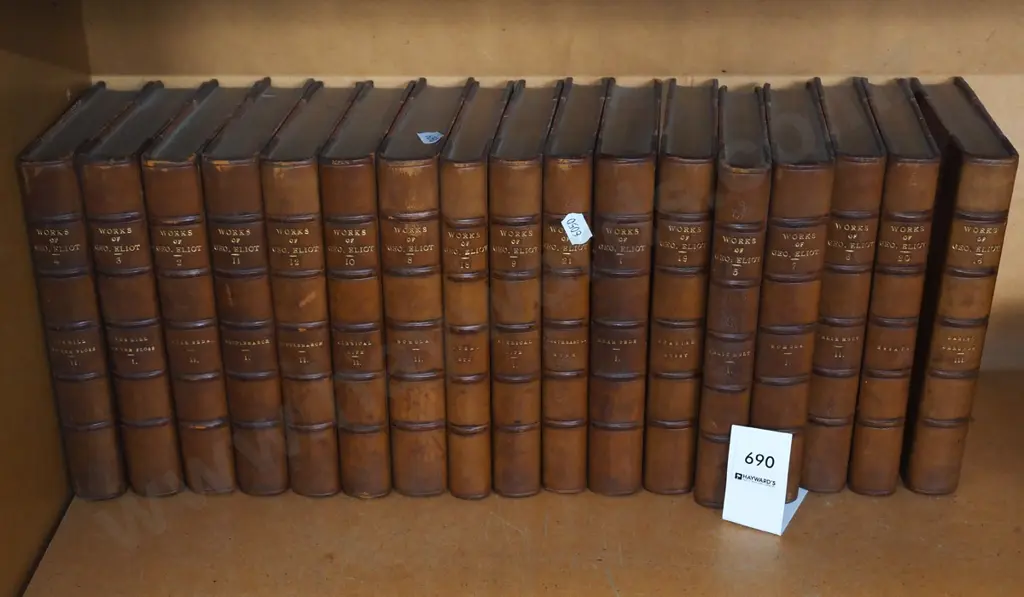 incomplete volumes of The Works of George Elliot Image 1++