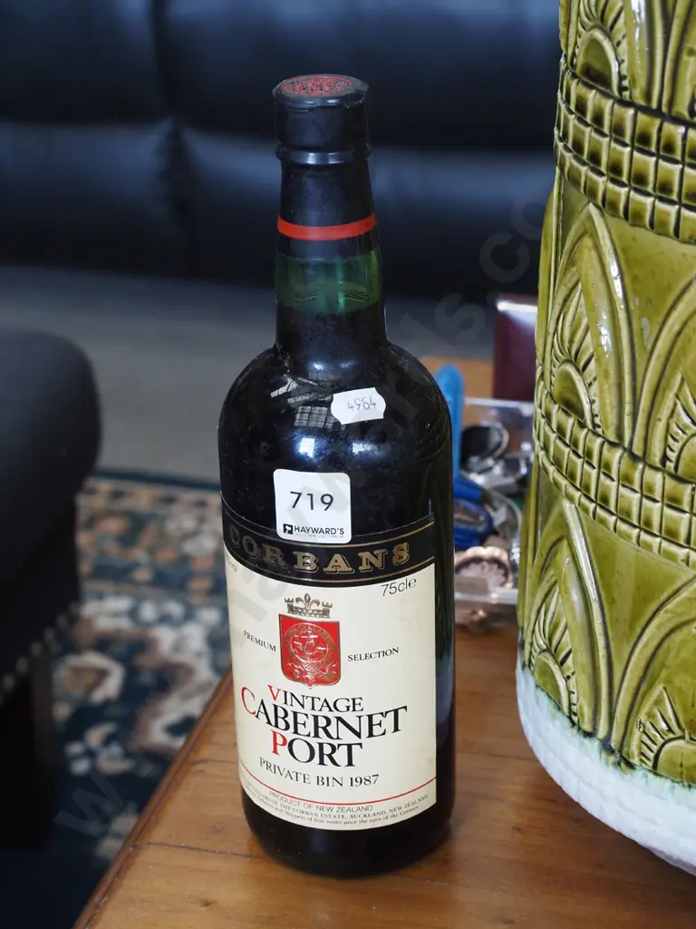 750ml bottle of 1987 cabernet port Image 1++