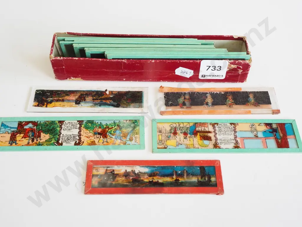 vintage magic lantern slides Image 1++