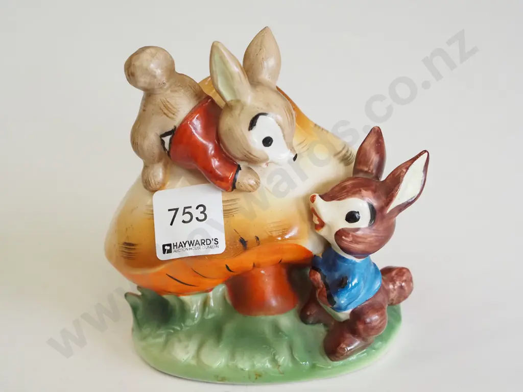 rabbit and mushroom themed money box Image 1++