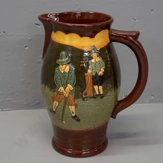 Royal Doulton Kingsware golfers jug H-230 W-170