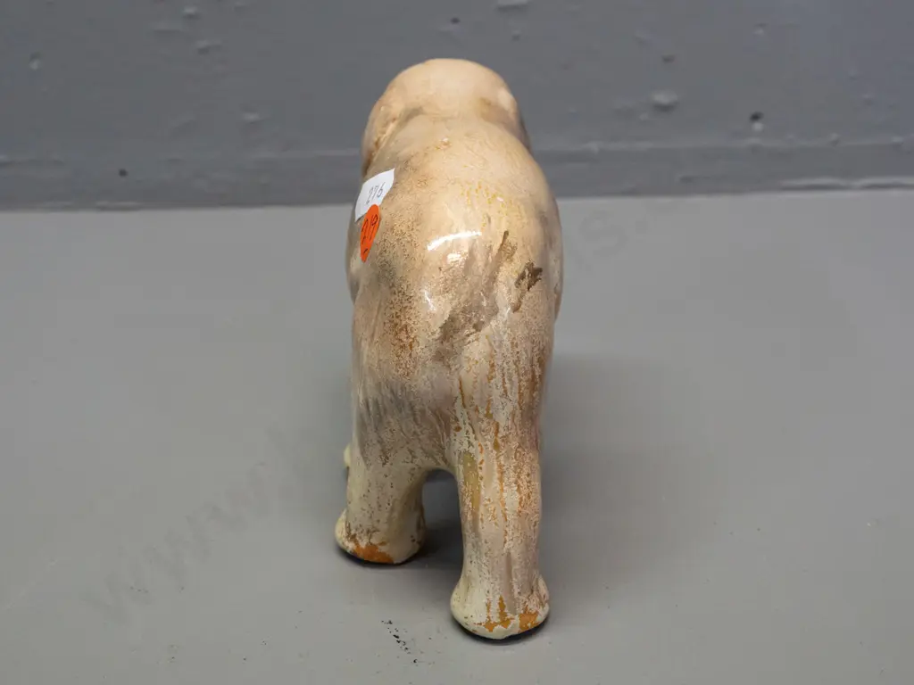 vintage trickle glaze elephant figure - made from Crown Lynn mould, possibly Crown Lynn - has manufacturing flaw - see Image 1++