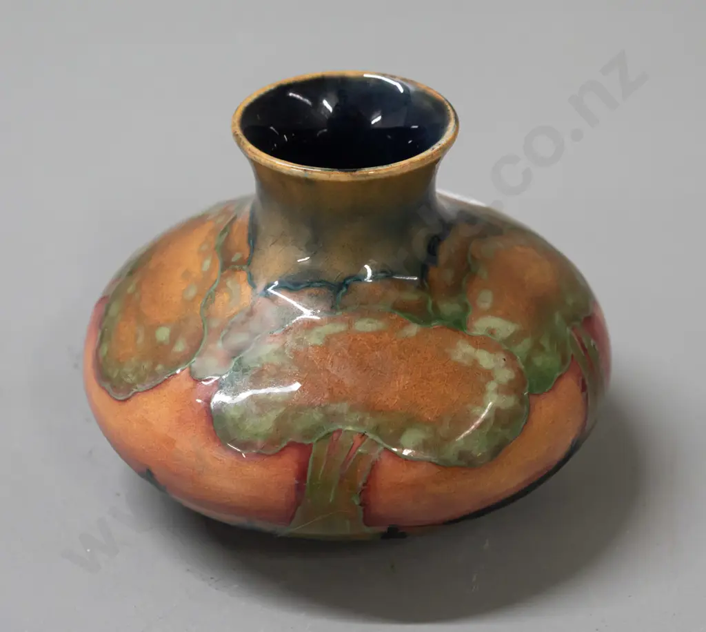 vintage Moorcroft Eventide tree pattern vase - blue signature mark H-80 D-110 Image 1++