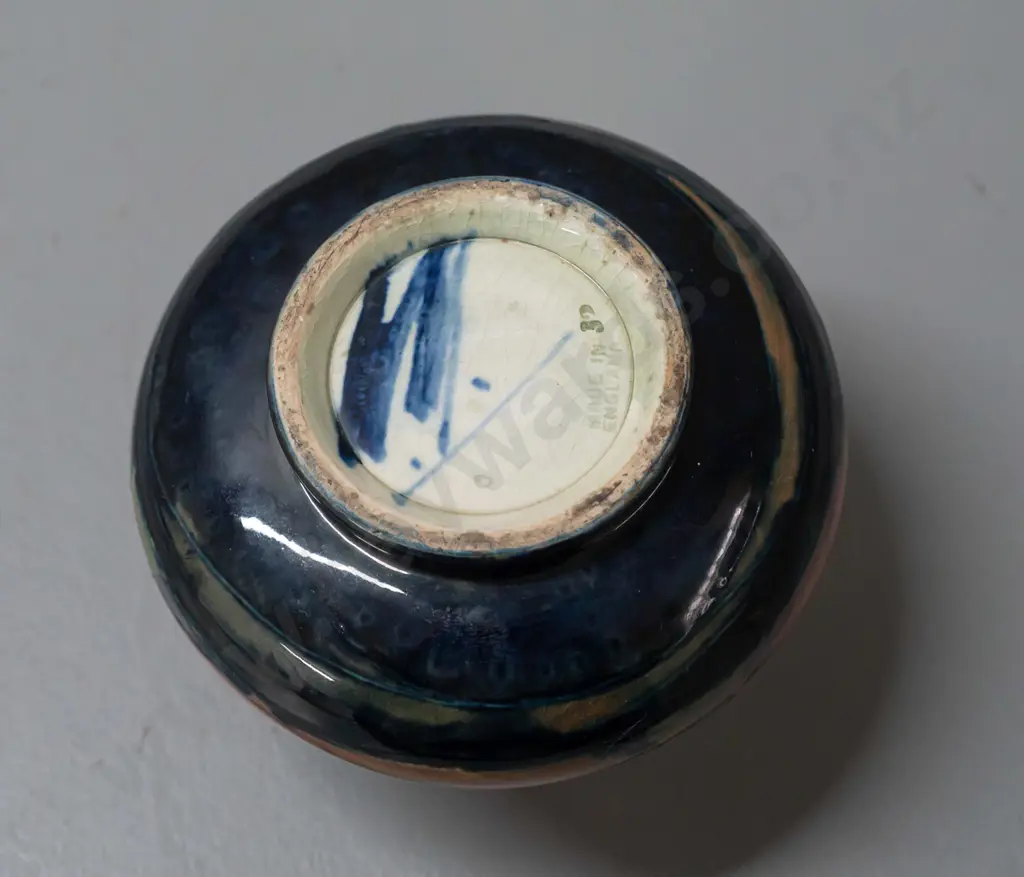 vintage Moorcroft Eventide tree pattern vase - blue signature mark H-80 D-110 Image 1++