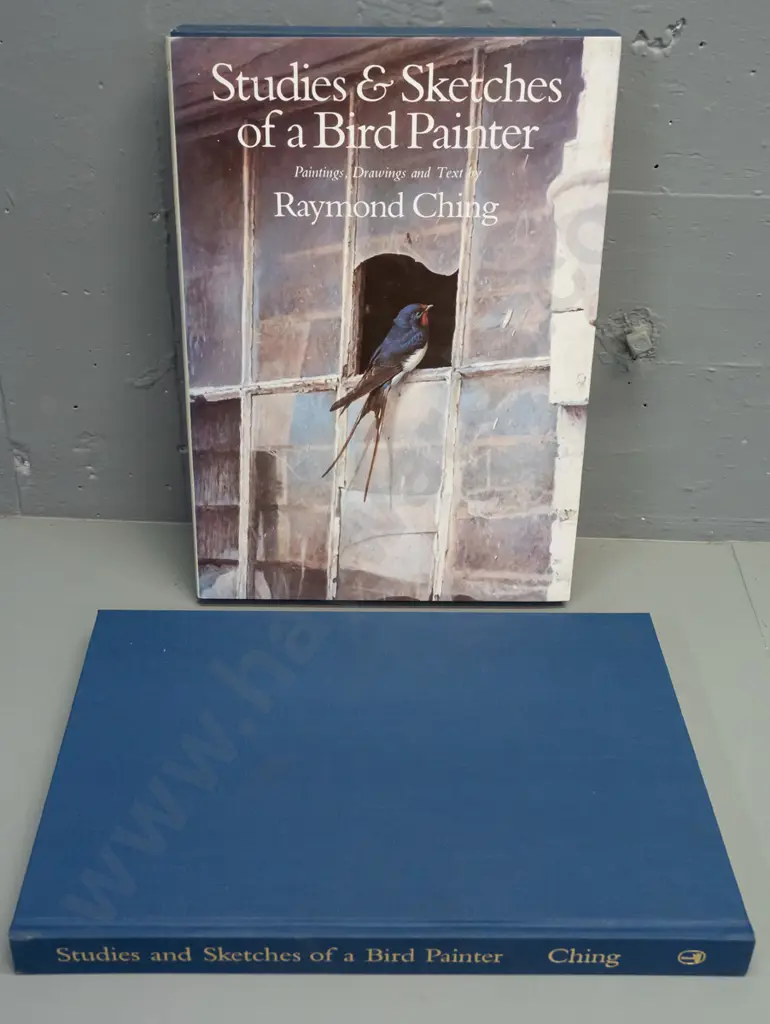 slip-cased book - Raymond Ching - Studies and Sketches of a Bird Painter Image 1++