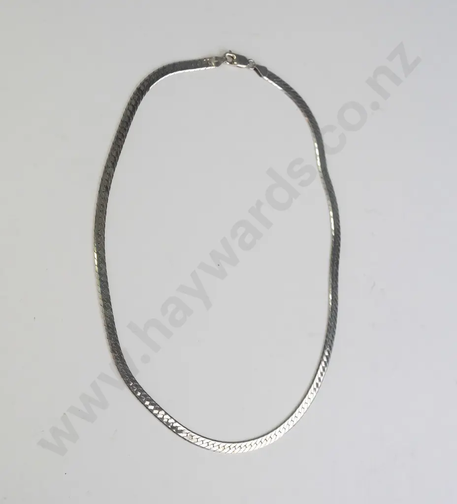 silver link necklace stamped 925 Image 1++