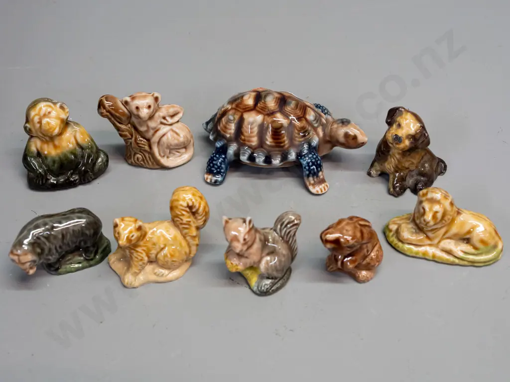 9 Wade whimsies animal figures - monkey, bear, lion, turtle etc. Image 1++