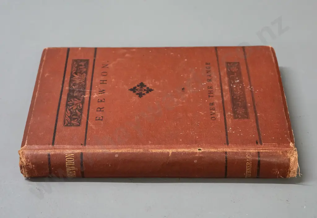 vintage book - Erewhon - Samuel Butler - 1873 edition. Damage to binding, foxing. Image 1++