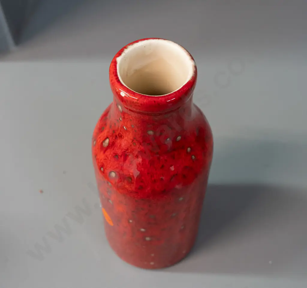 trickle glaze pottery bottle with Stella Brand Pacific Preserving Dunedin marks - reproduction cast from bottle? H-190 Image 1++