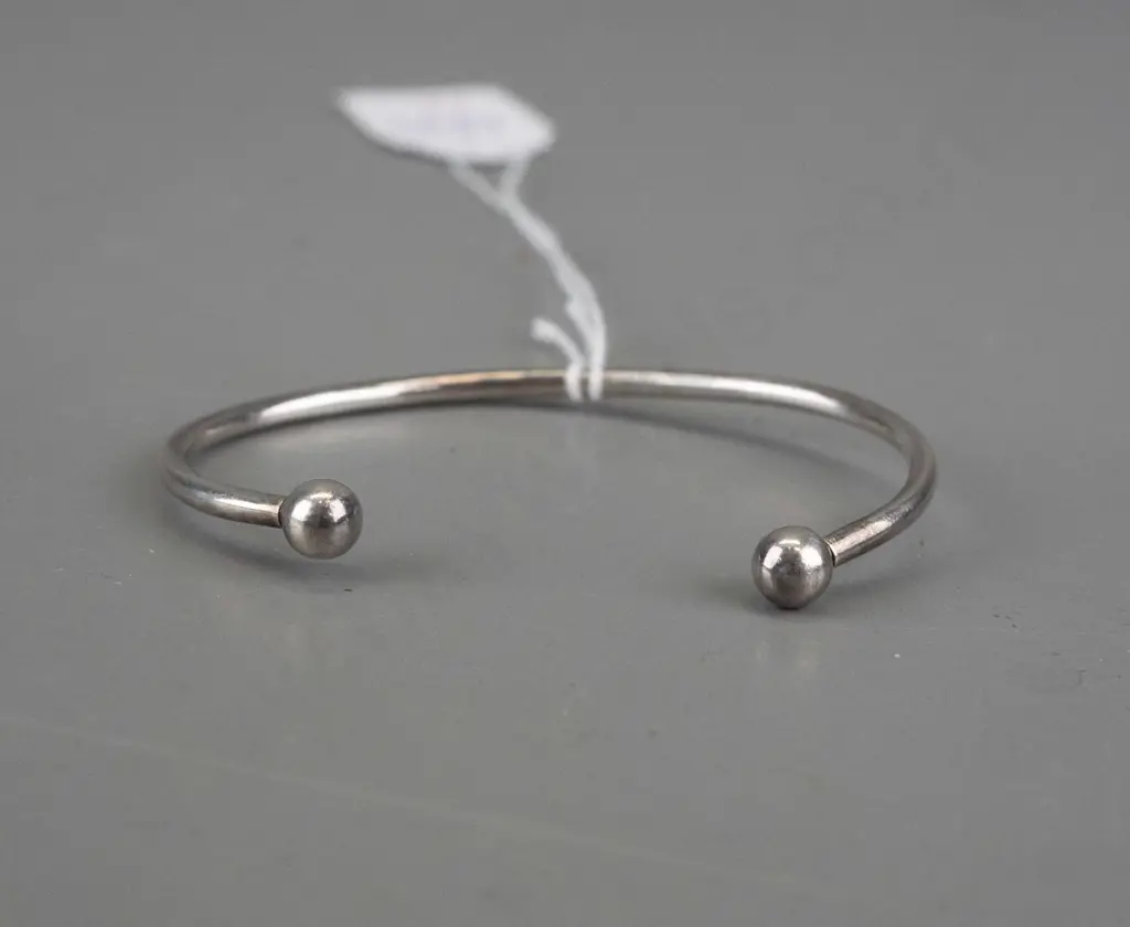 sterling silver cuff bangle stamped 925 Image 1++