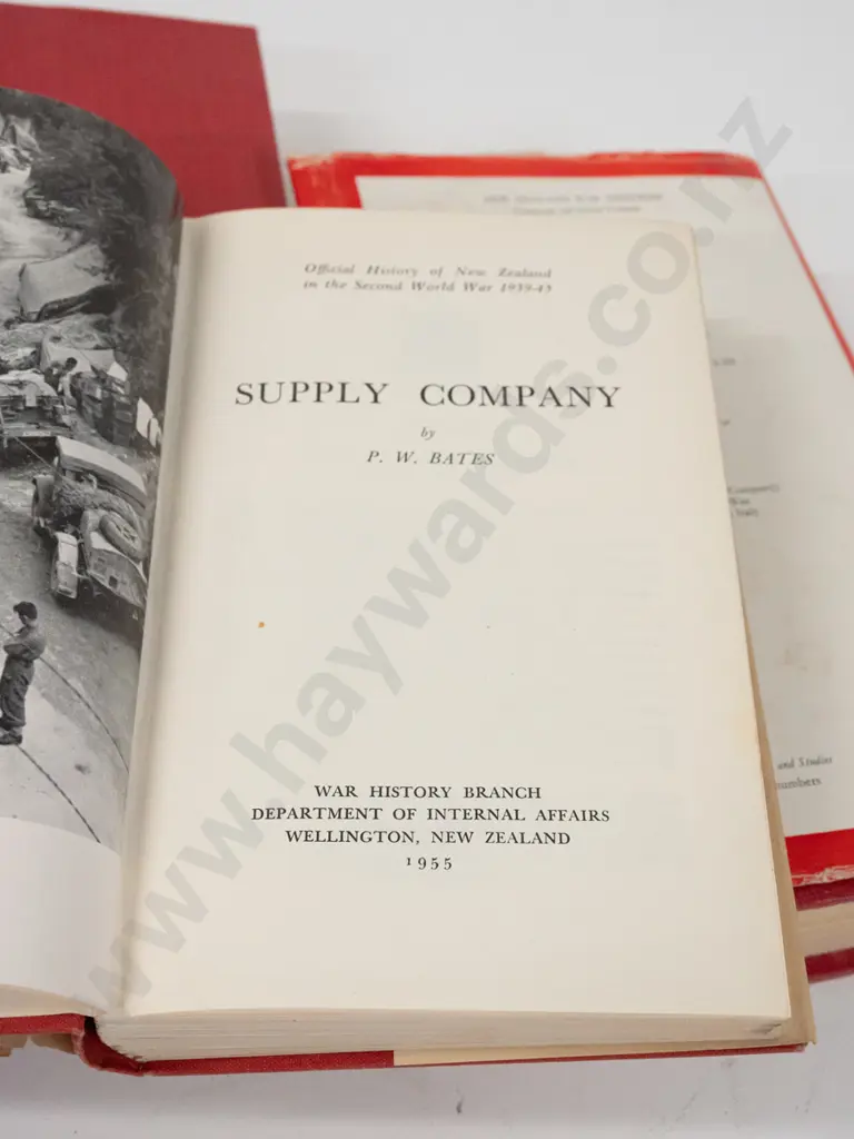 3 New Zealand official military history books - Battle of Egypt, Italy Volume 2 and 2nd NZEF Supply Company - general Image 1++