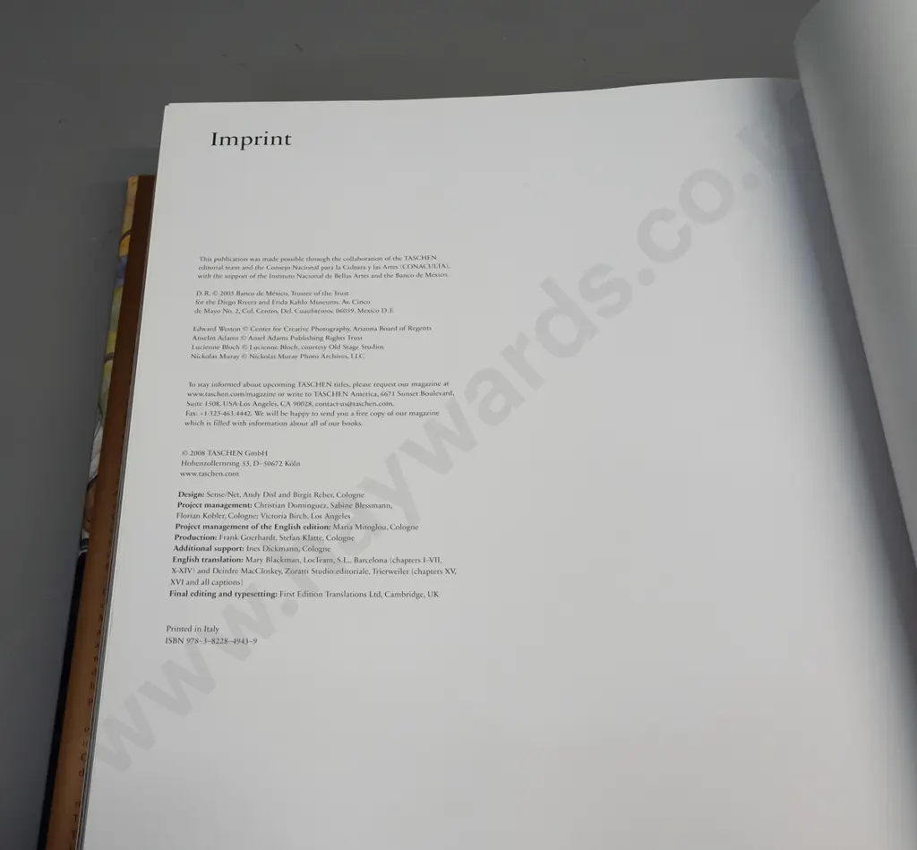 Deigo Rivera, complete murals, Taschen Book  2008 Image 1++