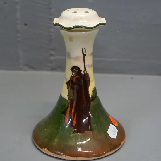 vintage Royal Doulton hat pin holder - shepherd with crook. H-145