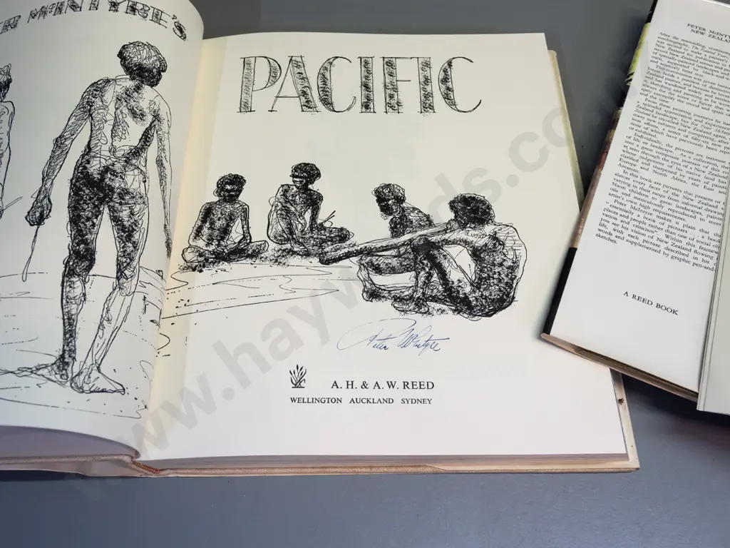 Peter McIntyre 2x books -New Zealand, Pacific (both signed) Image 1++