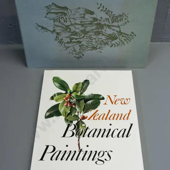 slip-cased book - New Zealand Botanical Paintings - Norman Harvey (artist) and E.J. Godley (text) 1969