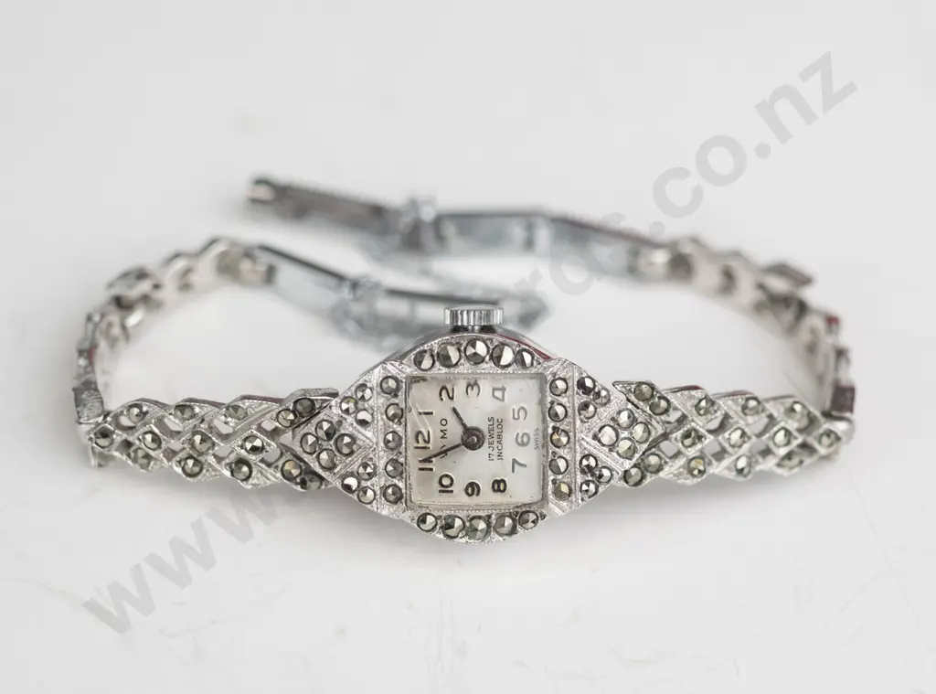 marquisite Vymo watch Swiss made plated Image 1++