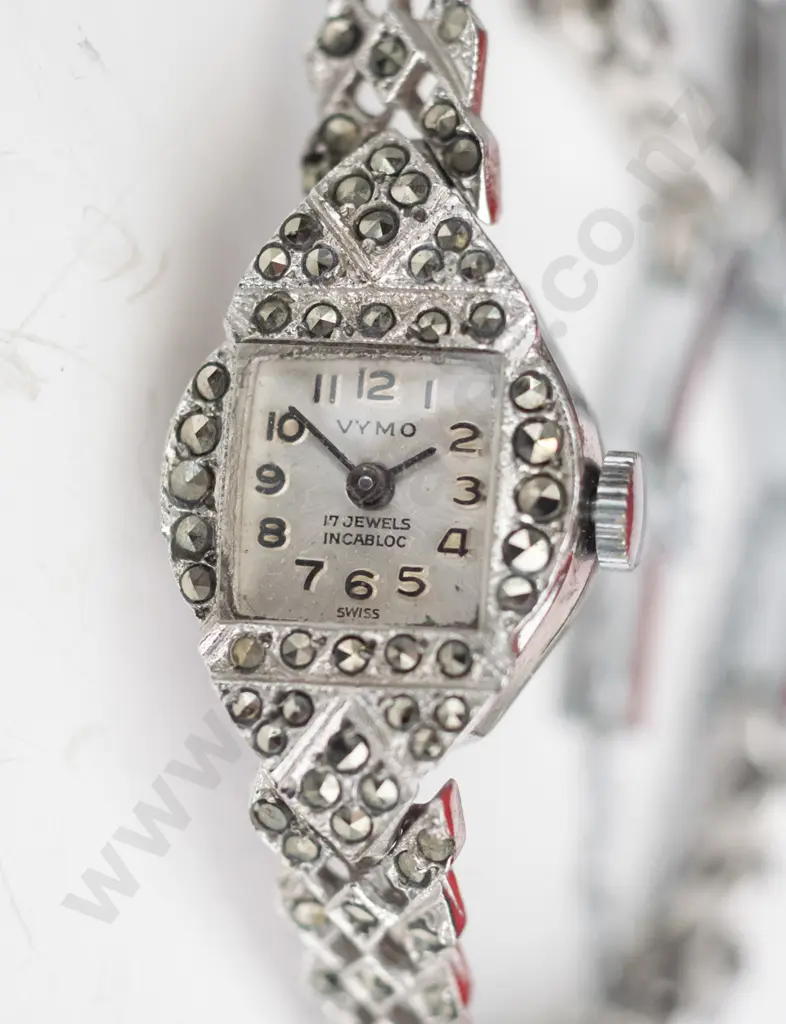 marquisite Vymo watch Swiss made plated Image 1++