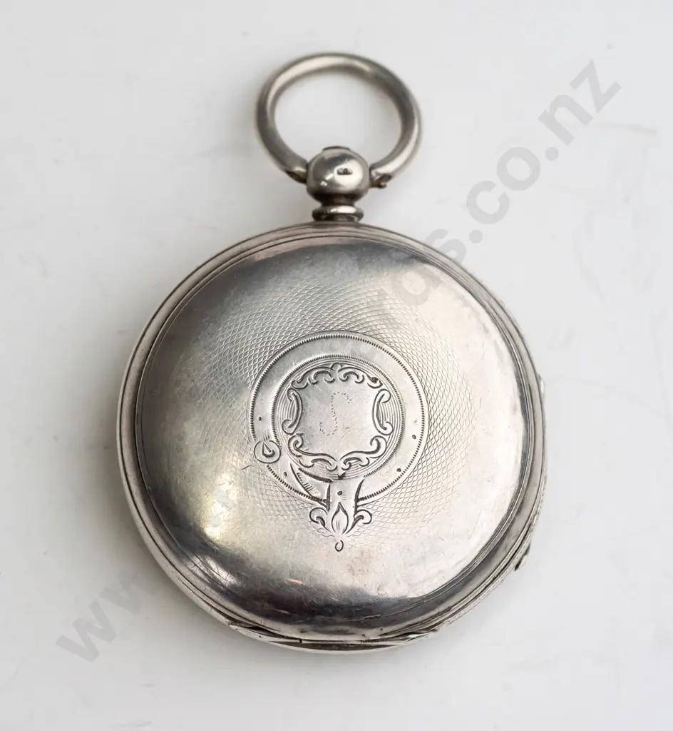 sterling silver pocket watch stamped lion, shield, B 29422 Image 1++