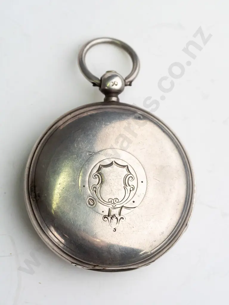 silver pocket watch W Littlejohn & Son Wellington lion, shield, K  2903  JO Image 1++