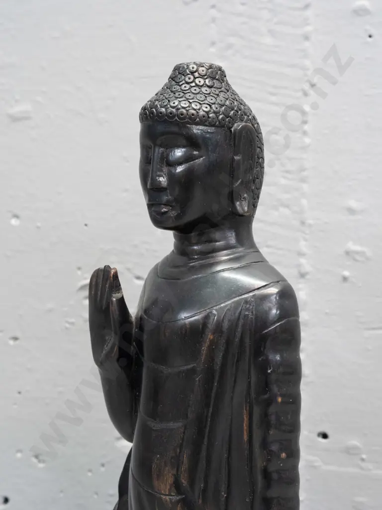 carved hardwood  priest or disciple figure - a few minor surface cracks H-390 Image 1++