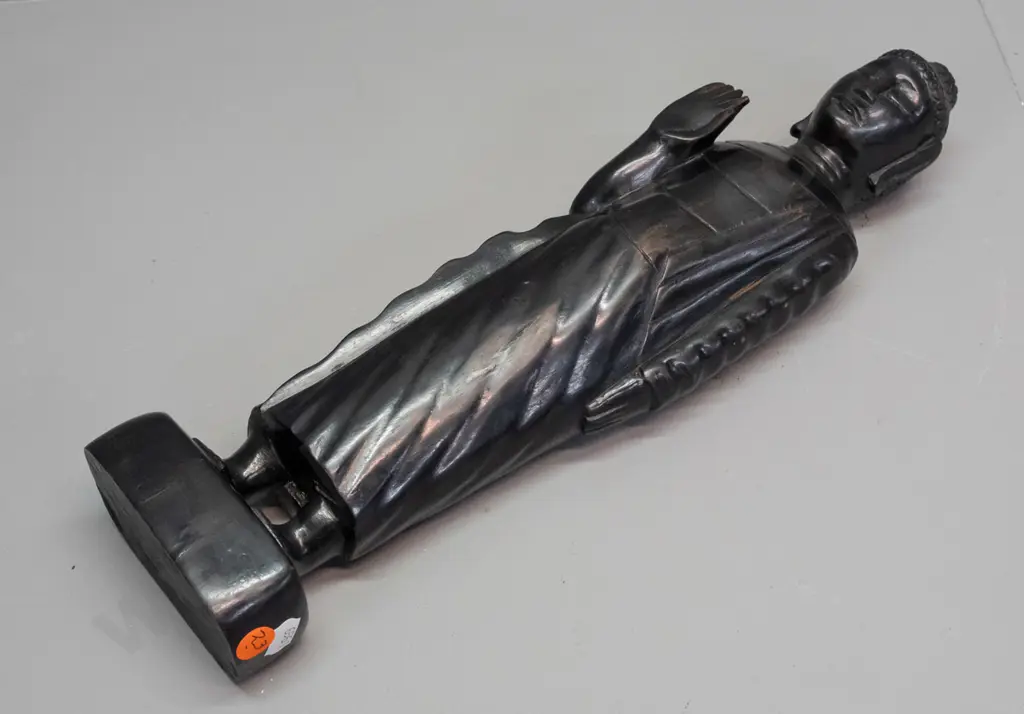 carved hardwood  priest or disciple figure - a few minor surface cracks H-390 Image 1++