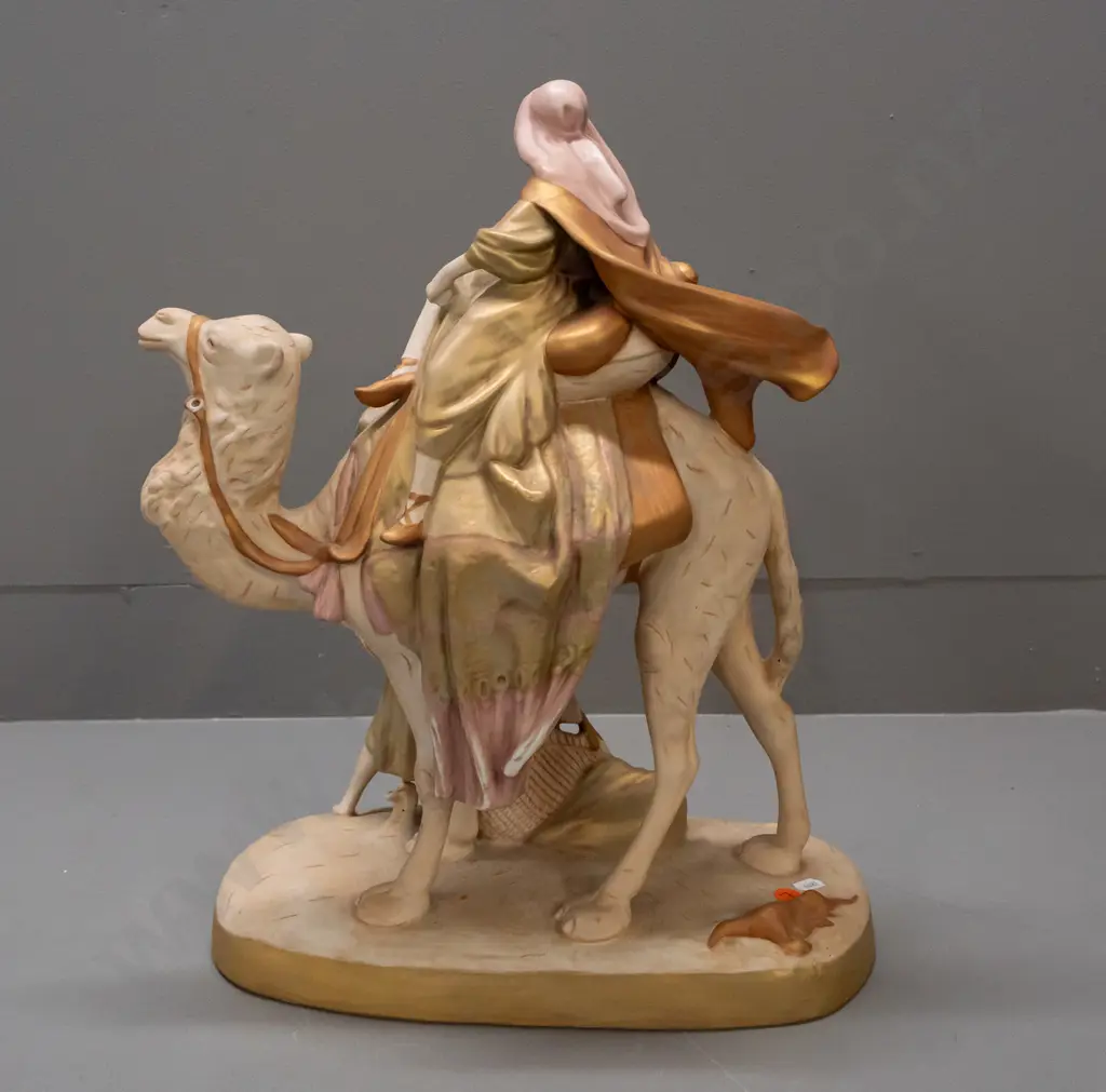 vintage large Royal Dux camel rider figure H-460 L-360 Image 1++