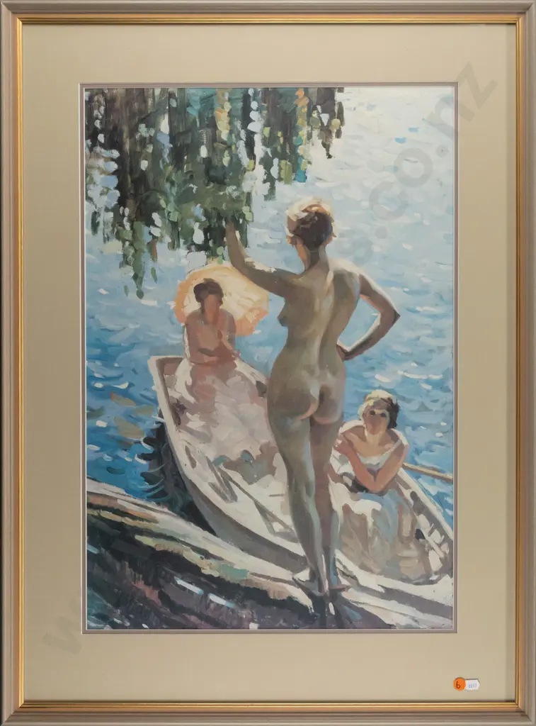 framed Evelyn Page poster print "Summer Morn" H610 W420 Image 1++