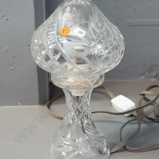 cut crystal 2-piece table lamp H-270