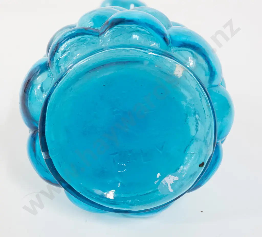 blue bubble glass genie bottle H400 Image 1++