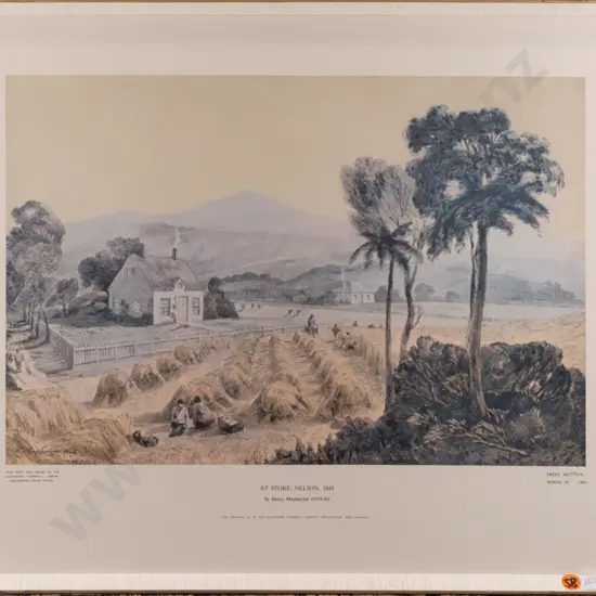 framed historic Nelson print H280 W430