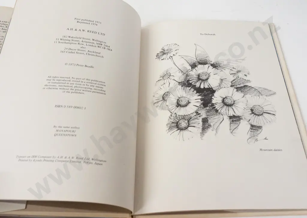 3x Peter Beadle hard cover south island art books - Manapouri, Queenstown and Fiordland - pub. 1971, 72 & 73 Image 1++