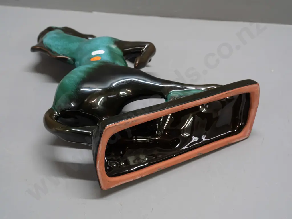 Blue Mountain Pottery large rearing horse figure H-365 Image 1++