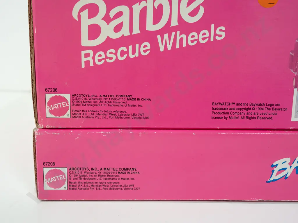 1994 Arcotoys / Mattel Barbie boxed Baywatch accessory kits - Rescue Station and Rescue Wheels Image 1++
