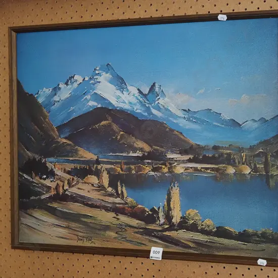 framed Denis Kent print - Southern Lakes