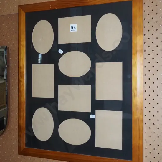 wooden framed with multi photo mat