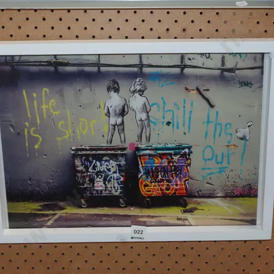 framed photo print - graffiti