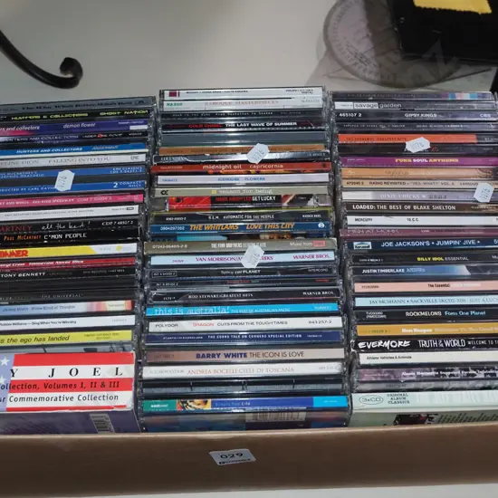 box of CDs