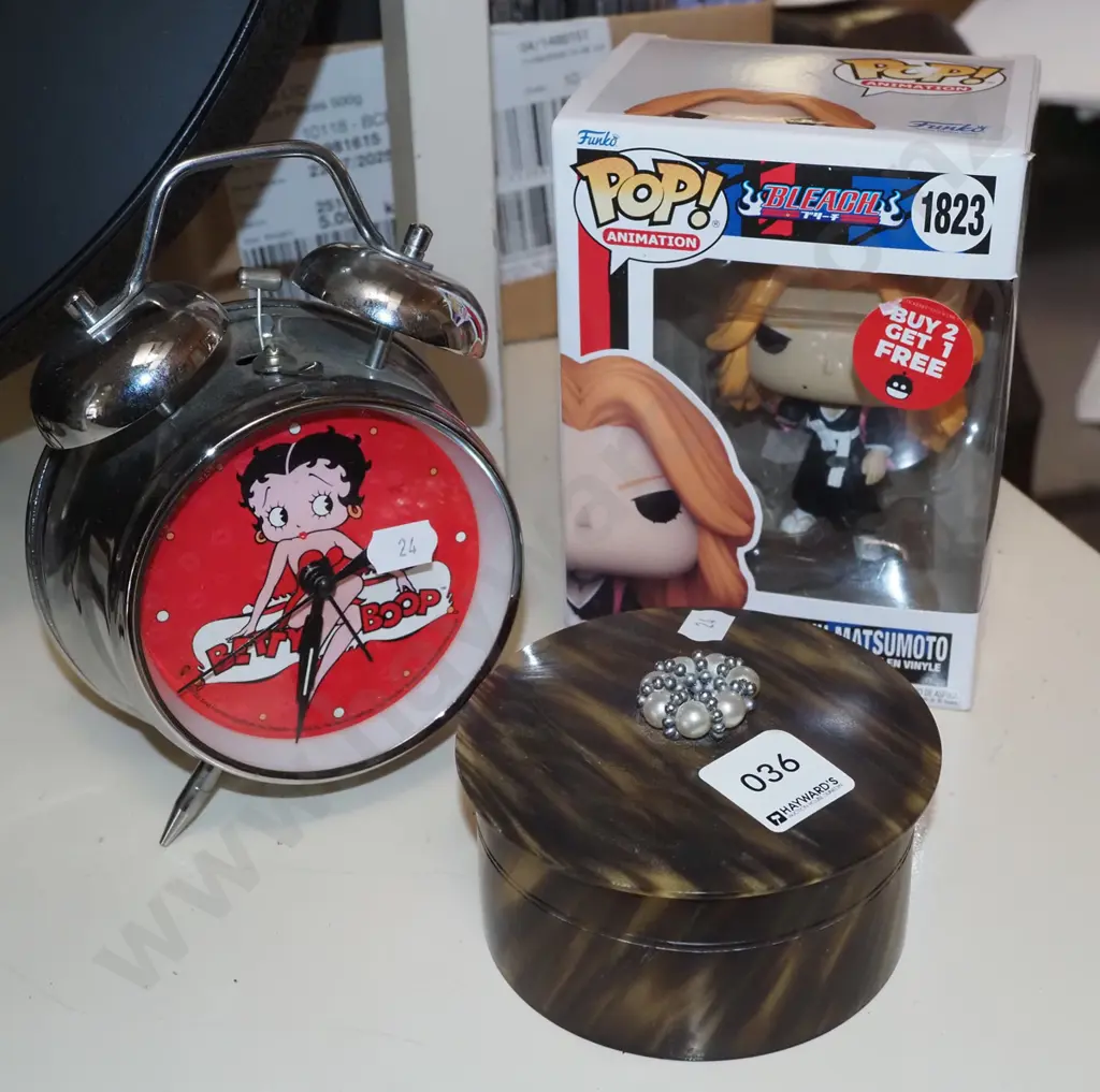 Beatty Boop alarm clock, Pop animation doll, trinket box Image 1++