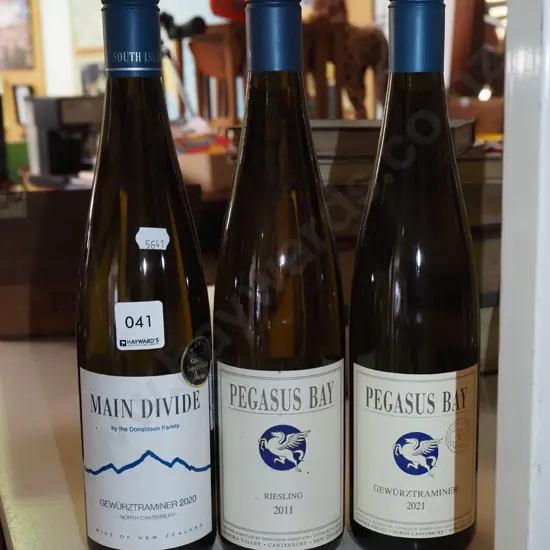 3x bottles of Pegasus Bay white wines