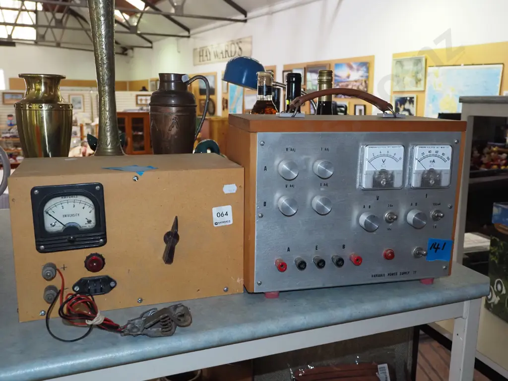 variable power supply, amp meter - both As Is No Returns Image 1++