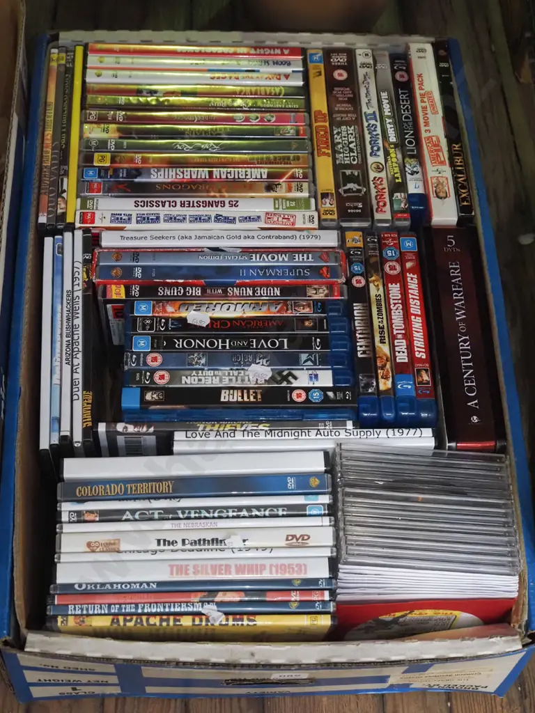 box of DVDs Image 1++