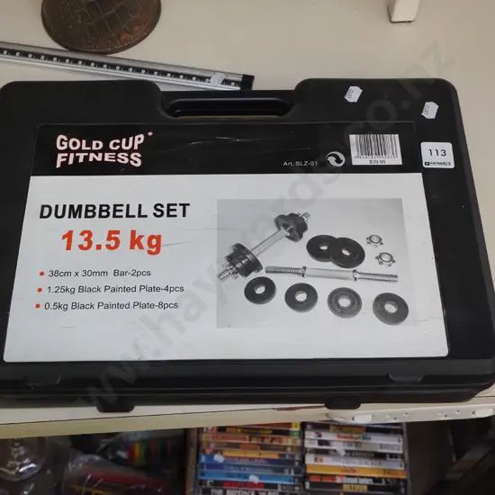 cased dumbells - 13.5kg