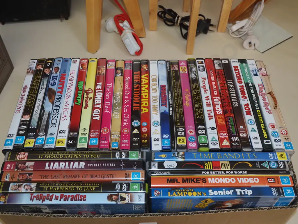 box of DVDs Image 1++