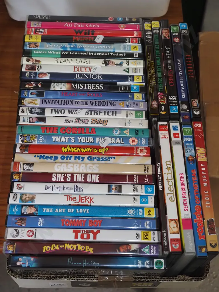 box of DVDs Image 1++