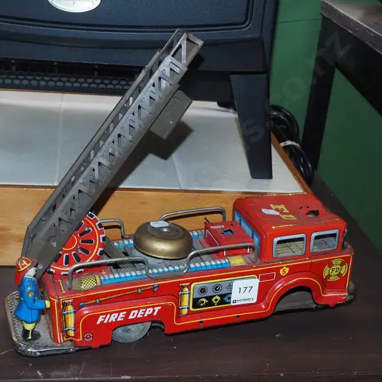 restorer's vintage toy fire engine